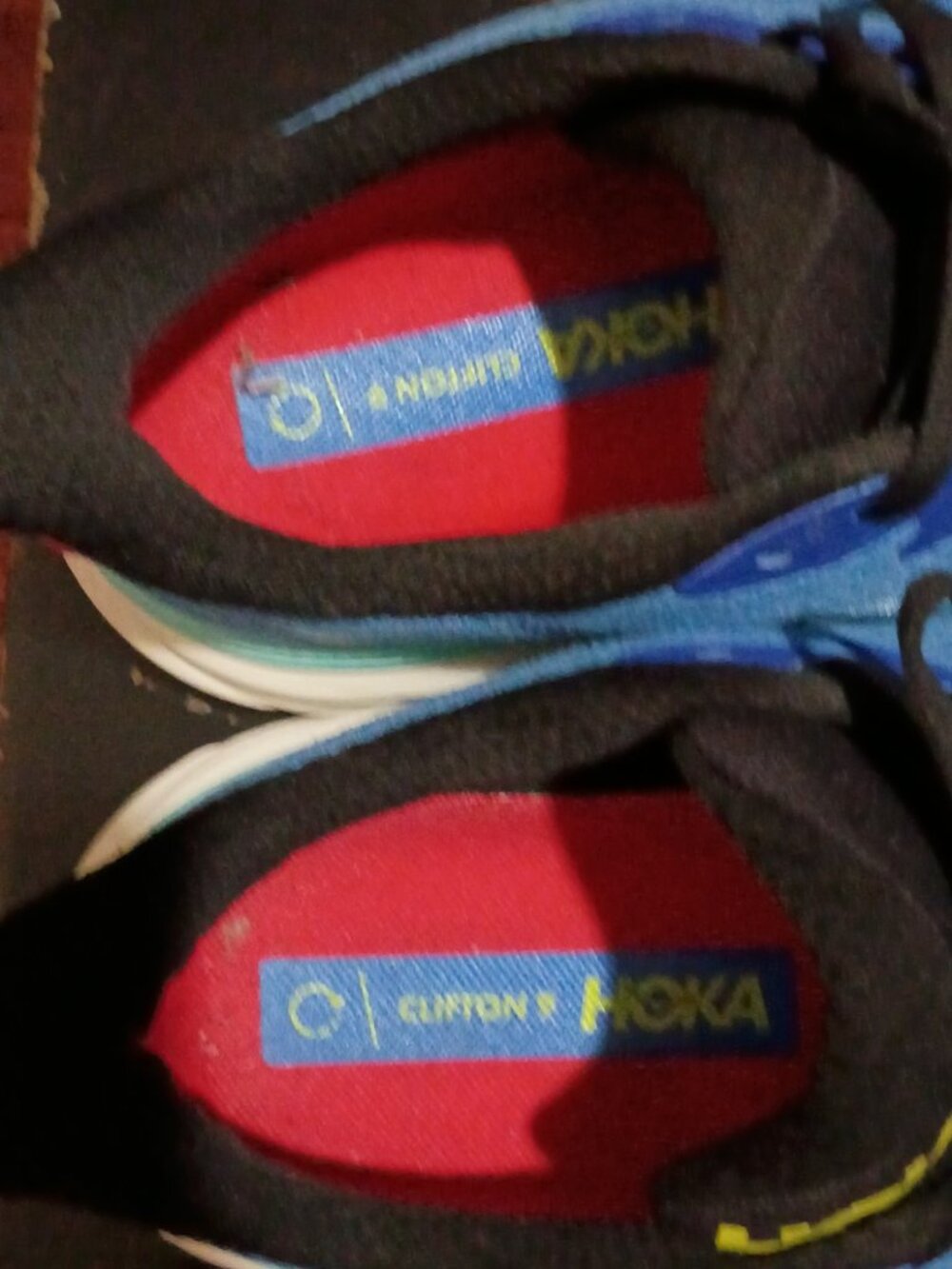 Hoka One One Clifton 9 Blue Cerise Running Shoes 1127895 VRTL Men’s Size 11.5D - Picture 12 of 14